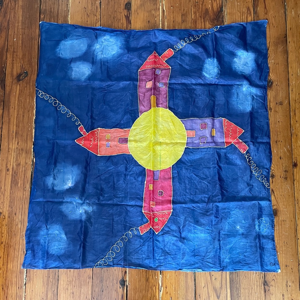 Handmade vintage headscarf